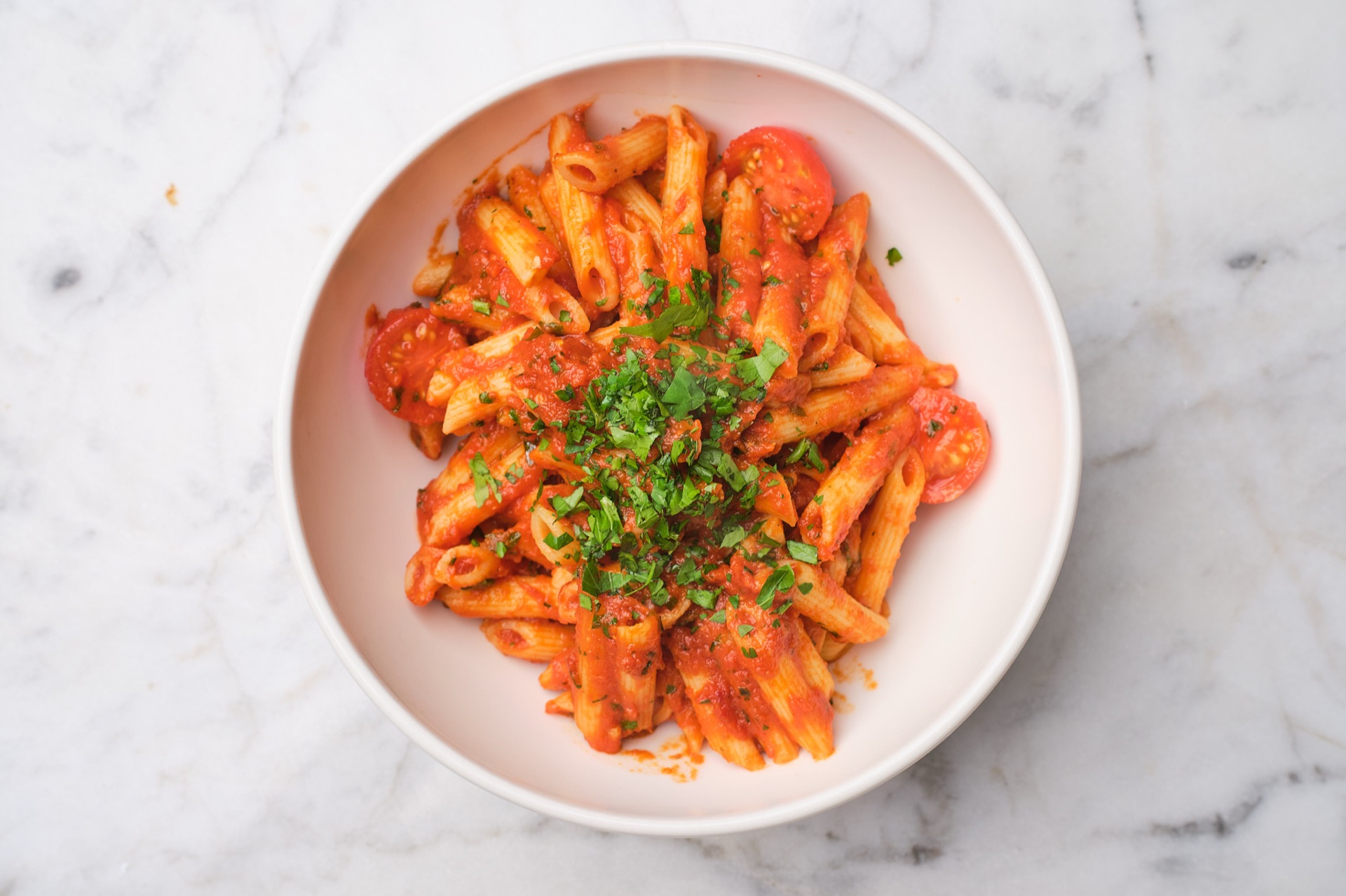 Pasta Rotes Pesto